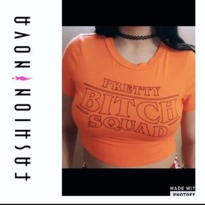 Fashion Nova Medium Orange short sleeve